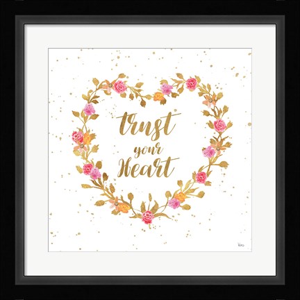 Framed Say it Simply II Print