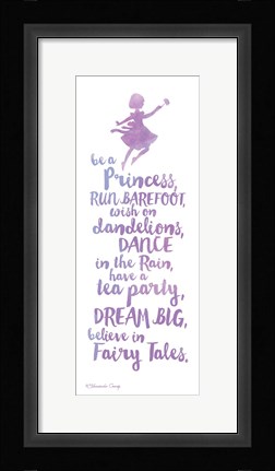 Framed Believe in Fairy Tales Print
