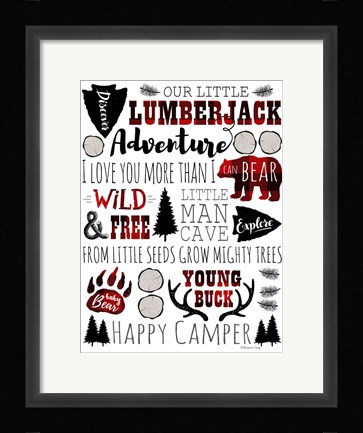 Framed Lumberjack Adventure Print