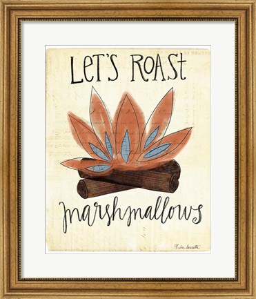 Framed Roast Marshmallows Print