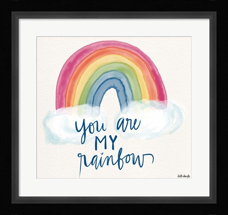 Framed You Are My Rainbow Print