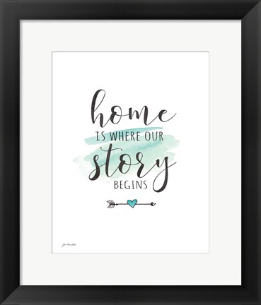 Framed Home Story Print