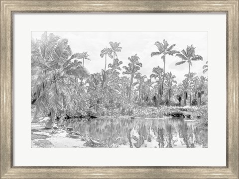 Framed In Let Beach Print