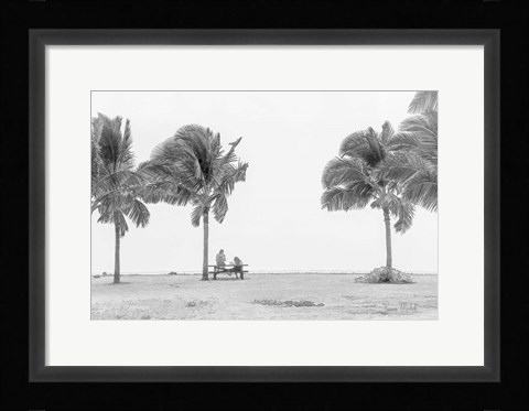 Framed Hangin at the Beach Print