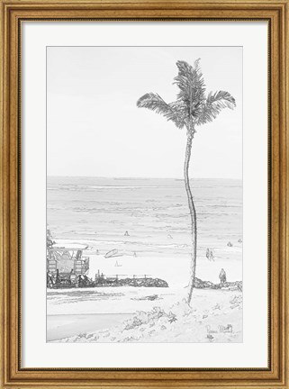 Framed Swaying Palm II Print