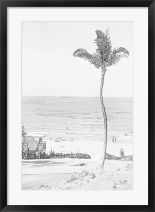 Framed Swaying Palm II Print