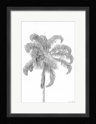 Framed Swaying Palm III Print