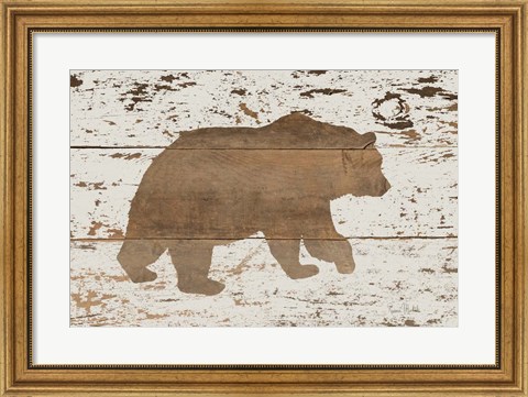 Framed Bear in Reverse Print