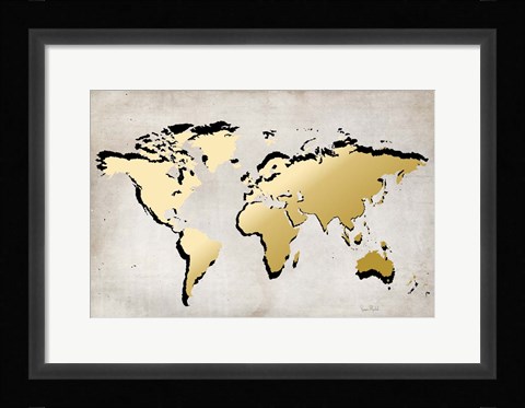 Framed World Map Print