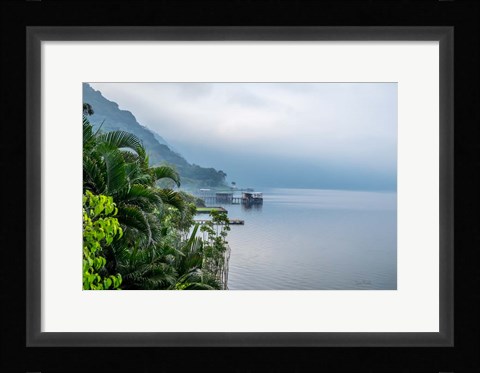 Framed Fishing Village Print
