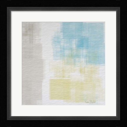 Framed White Abstract I Print