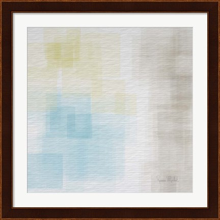 Framed White Abstract II Print