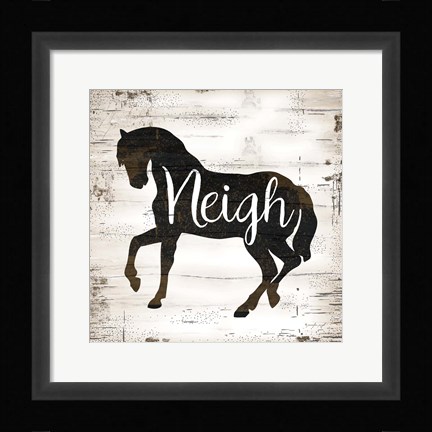 Framed Farmhouse Horse Print