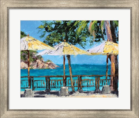 Framed View from the Coast Print