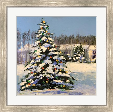 Framed Christmas in the Forest Print