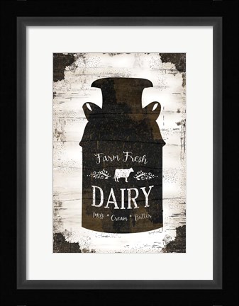 Framed Farmhouse Milk Can Print