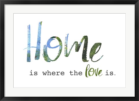 Framed Home is Where the Love Is Print