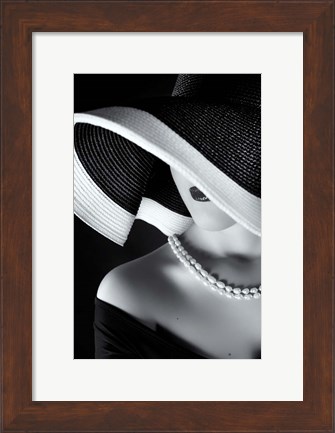 Framed La Femme Au Chapeau Print