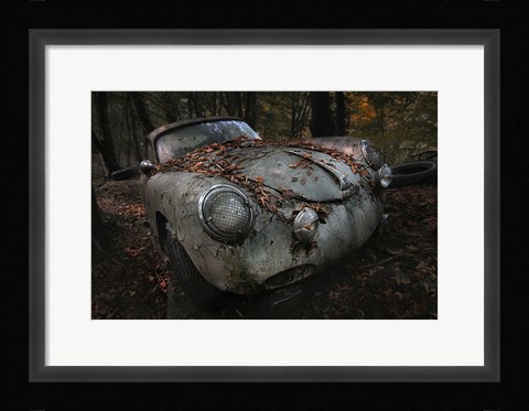 Framed Red Forest Print