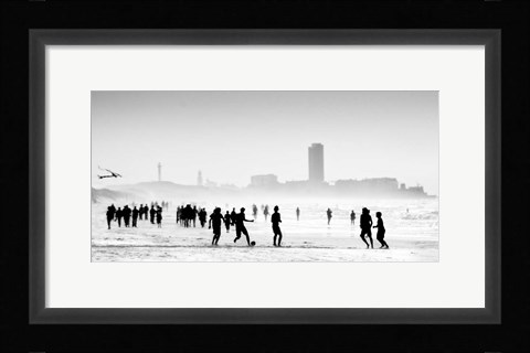 Framed When The Sun Encounters The Mist Print
