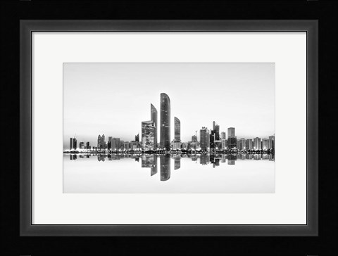 Framed Abu Dhabi Urban Reflection Print