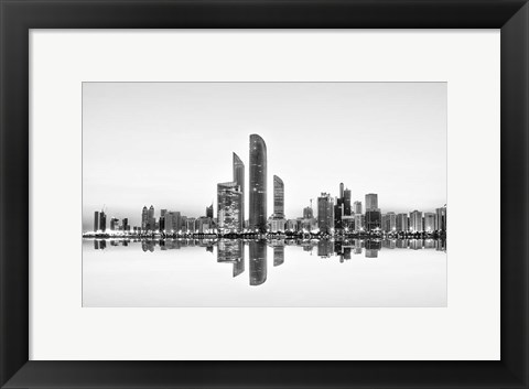 Framed Abu Dhabi Urban Reflection Print