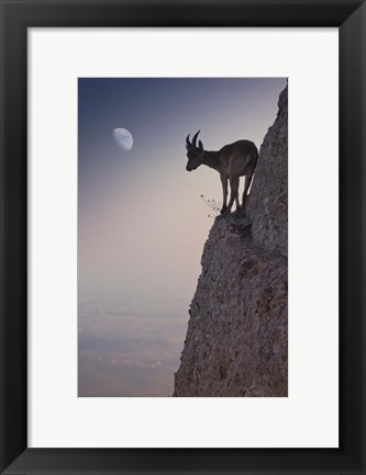 Framed By A Bouquet Of Flowers Print