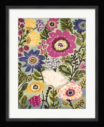 Framed Garden Of Whimsy IV Print