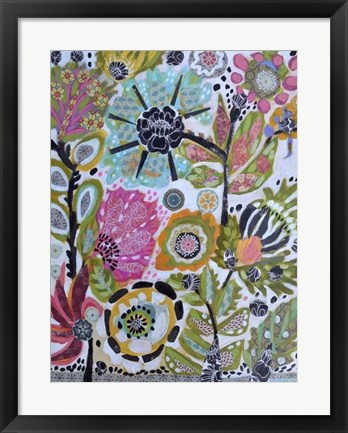 Framed Garden Of Whimsy V Print