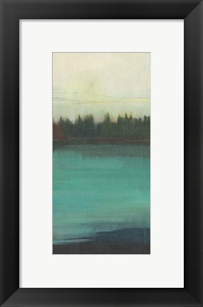 Framed Teal Lake View II Print