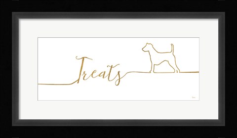 Framed Underlined Dogs III Print