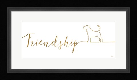 Framed Underlined Dogs II Print