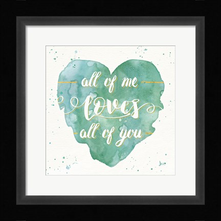 Framed Happy Hearts I Print