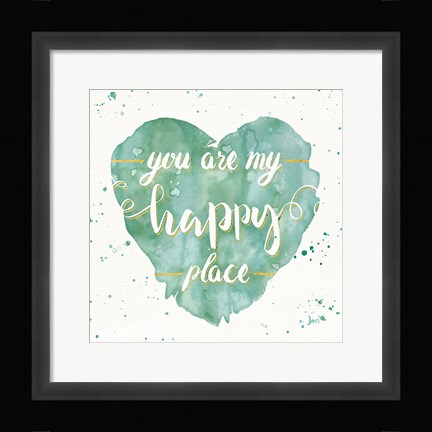 Framed Happy Hearts II Print