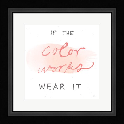 Framed Beauty and Sass VIII Print