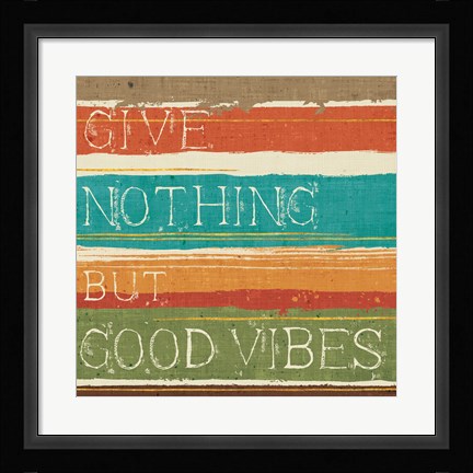 Framed Thoughtful Strokes I Print