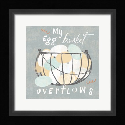 Framed Fresh Eggs III Print