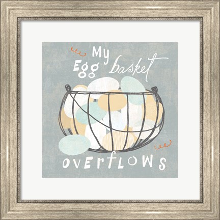 Framed Fresh Eggs III Print