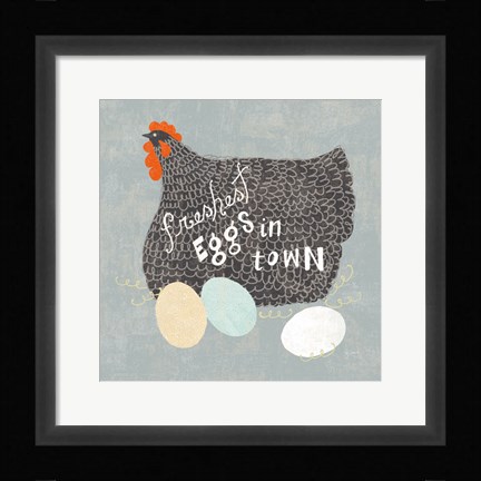 Framed Fresh Eggs II Print