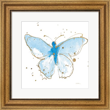 Framed Gilded Butterflies IV Print