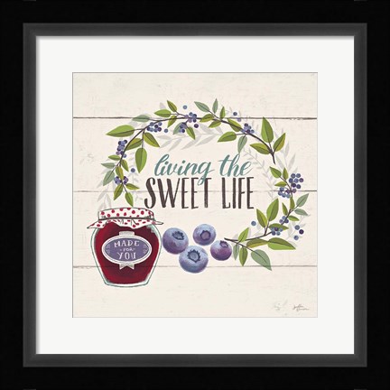 Framed Sweet Life V Print