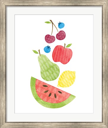 Framed Funky Fruit II Print