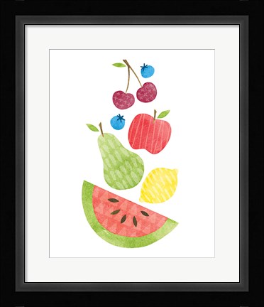 Framed Funky Fruit II Print
