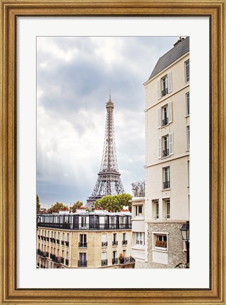 Framed Eiffel View I Print
