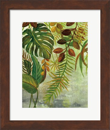 Framed Tropical Greenery I Print
