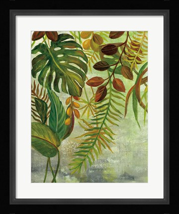 Framed Tropical Greenery I Print