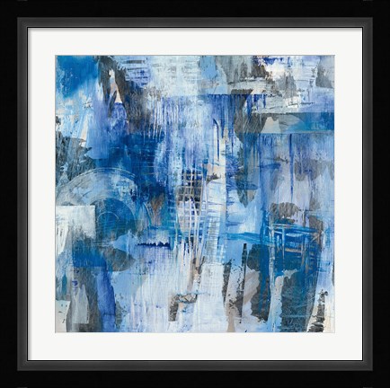 Framed Industrial Blue Print