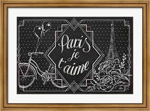 Framed Vive Paris III Print