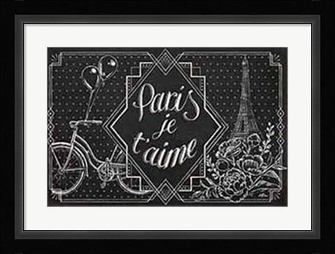 Framed Vive Paris III Print