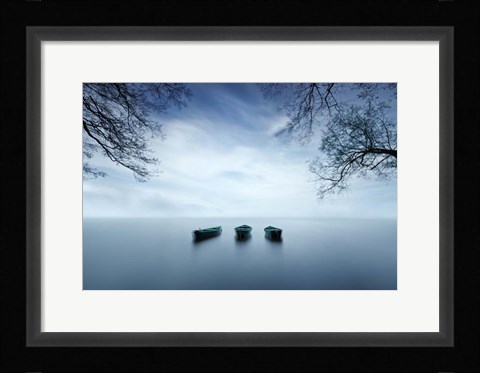 Framed Time Is A Wave Print